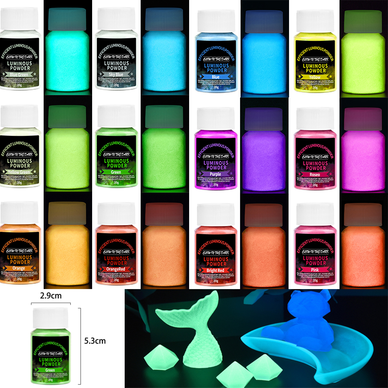 Resin Pigment Set - 20g Long Lasting Bright Luminous Powder