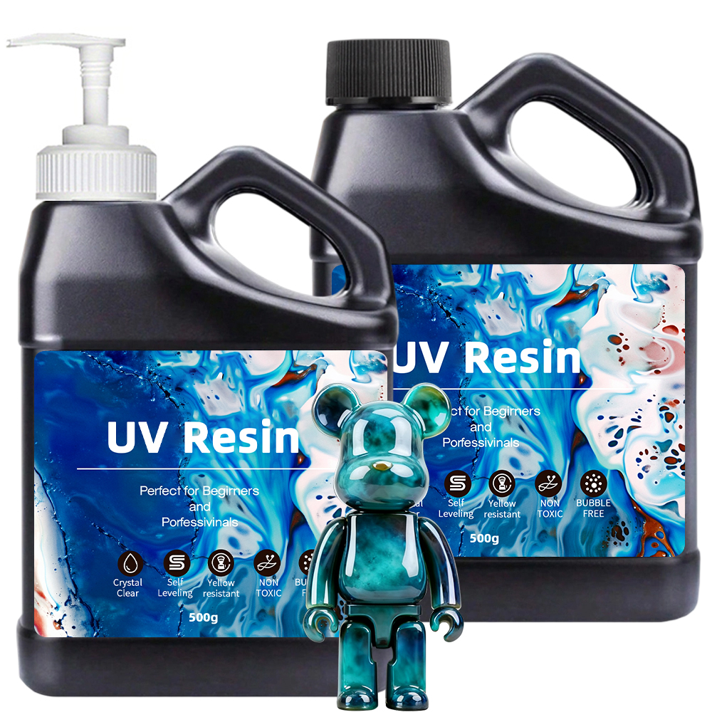 Epoxy Uv Resin Kit - UV Resin 500-1000g -Bulk Upgraded Crystal