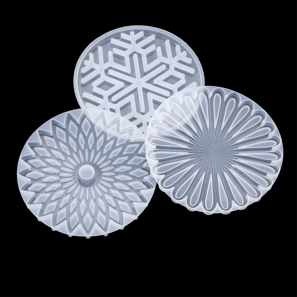 Coaster Mold Round - 1Pcs Round Coaster Resin Silicone Mold