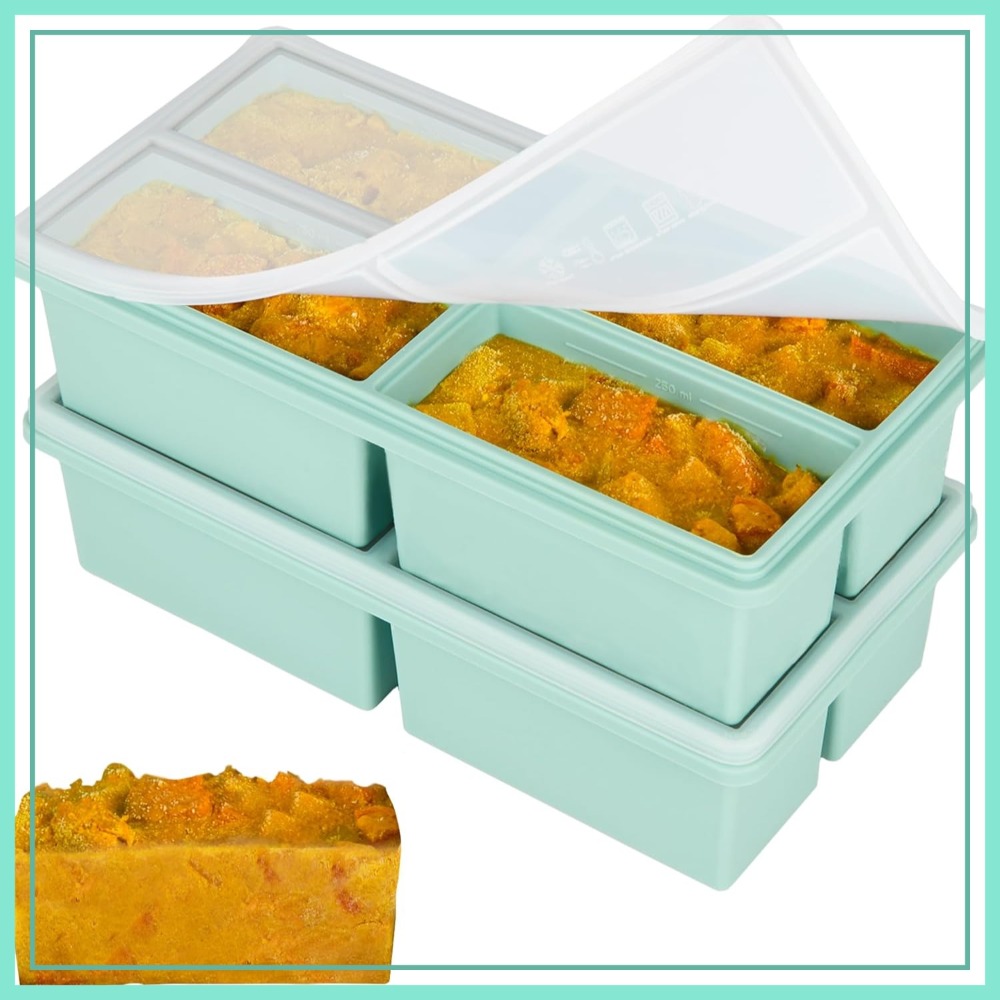 Silicone Mold Tray - Silicone Freezer Trays with Lids -