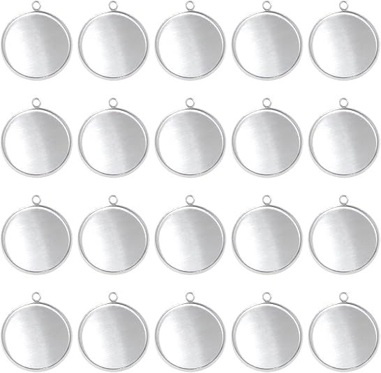 20 Pieces Stainless Steel Roun - مراجعة Crafting Resin وسعره