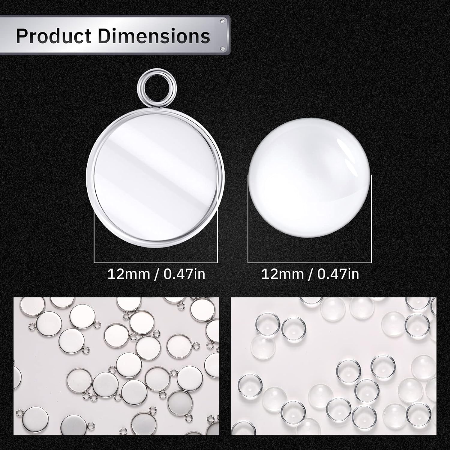 20 Pieces Stainless Steel Roun - مراجعة Crafting Resin وسعره