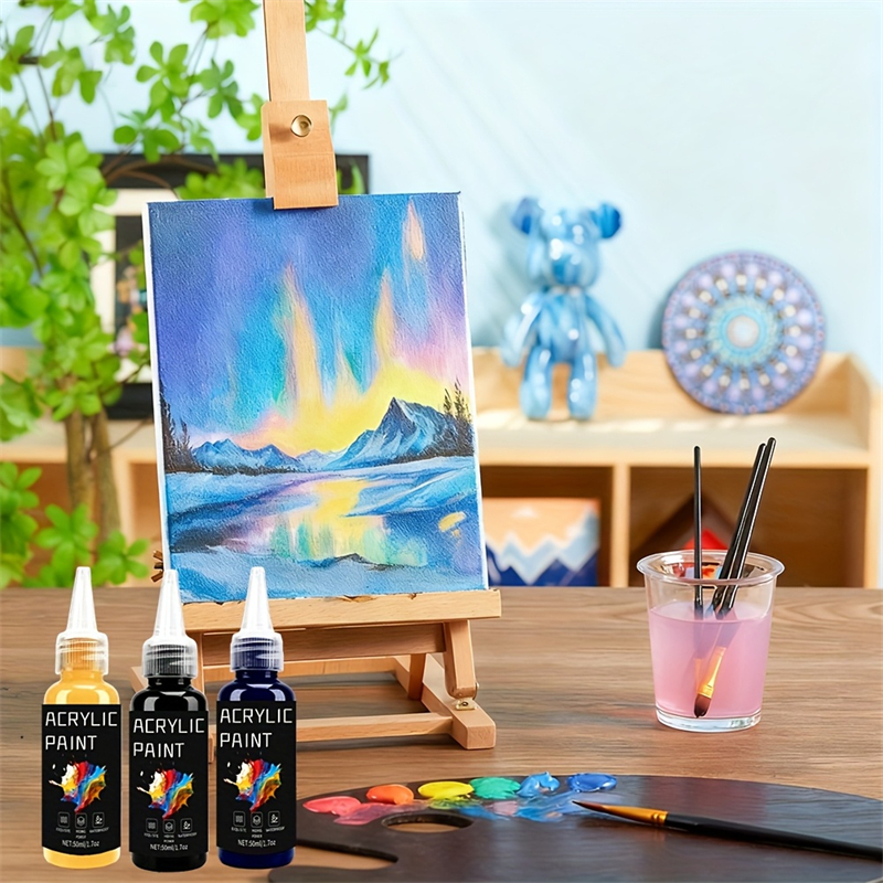 Acrylic Paint Set 6 Colors 50m - مراجعة Resin Pigment Set وسعره