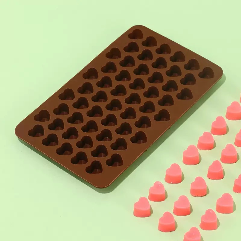 55Cavities Small Heart Silicon - مراجعة Silicone Mold Tray وسعره