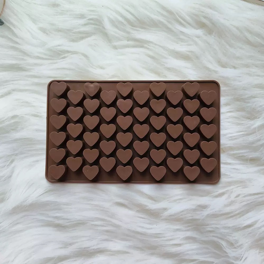 55Cavities Small Heart Silicon - مراجعة Silicone Mold Tray وسعره