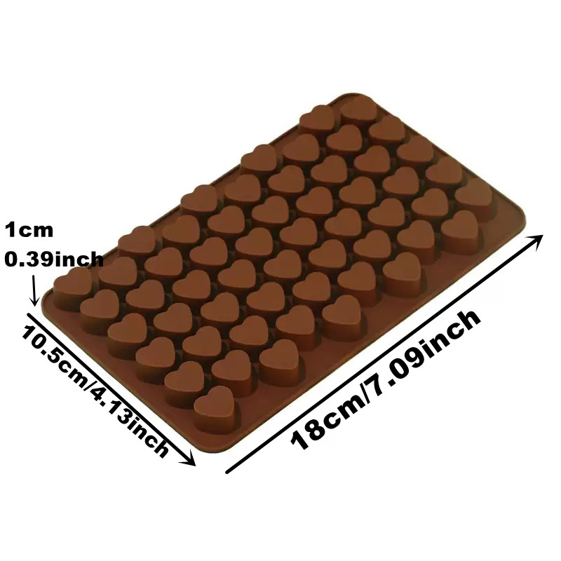 55Cavities Small Heart Silicon - مراجعة Silicone Mold Tray وسعره