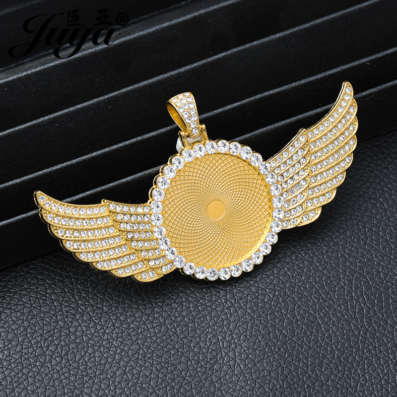 5PCS Blank Wings Pendant Setti - مراجعة Bezels Set Pendant وسعره