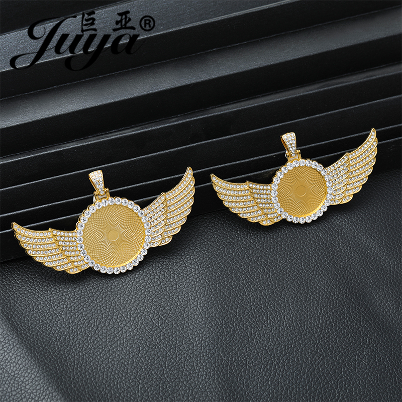 5PCS Blank Wings Pendant Setti - مراجعة Bezels Set Pendant وسعره