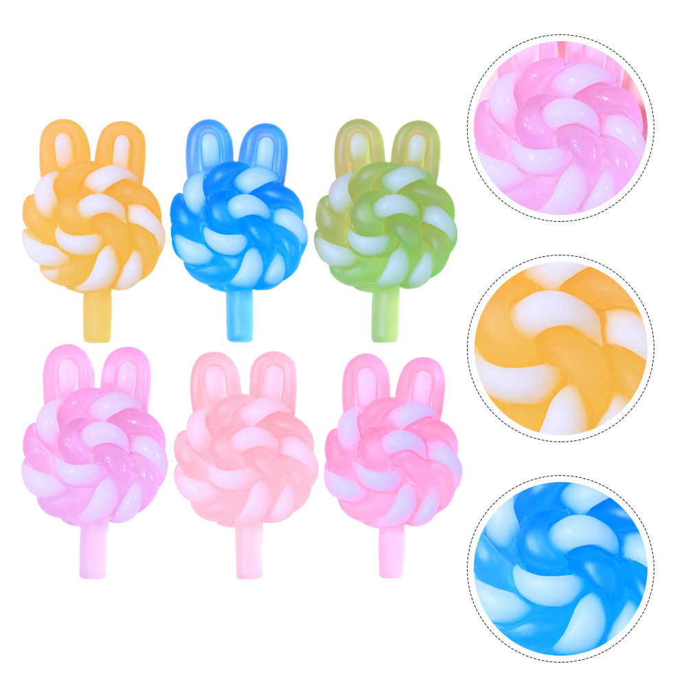 24Pcs Cute Cartoon Lollipop Ch - مراجعة Resin Craft Supplies وسعره