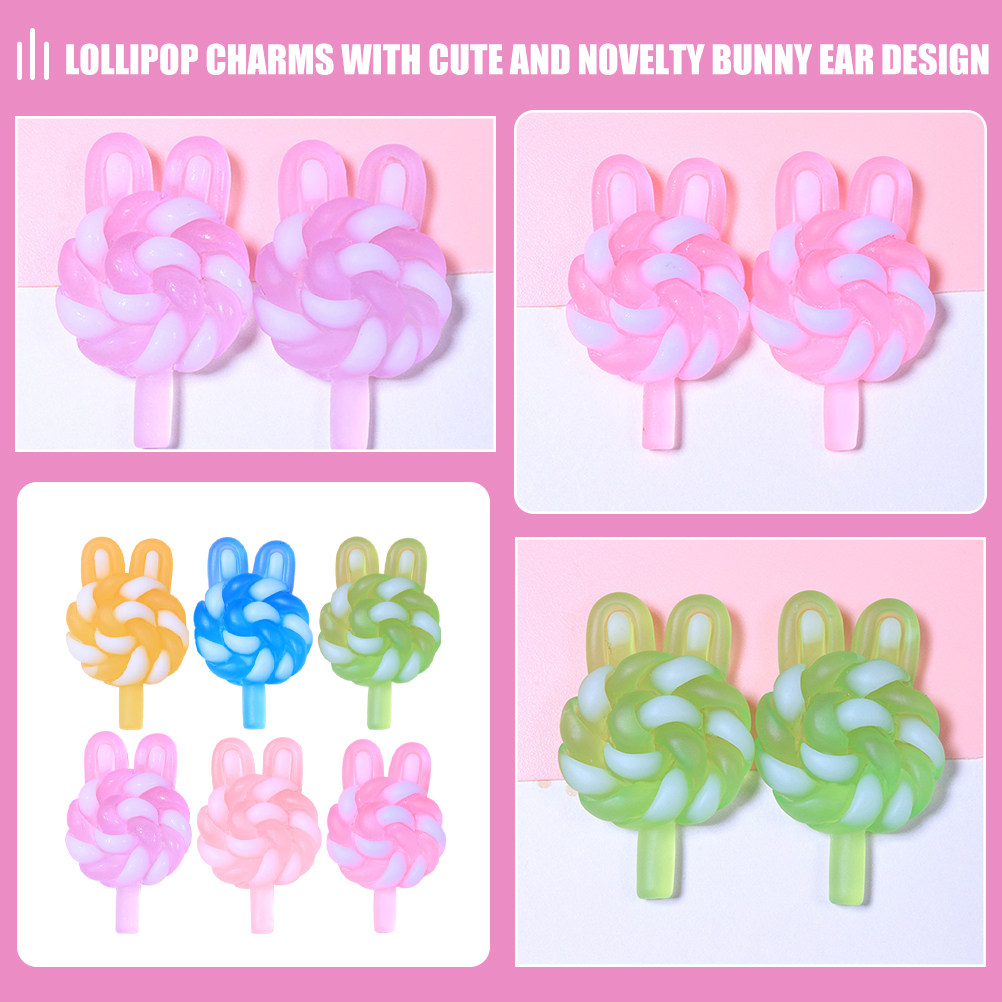 24Pcs Cute Cartoon Lollipop Ch - مراجعة Resin Craft Supplies وسعره