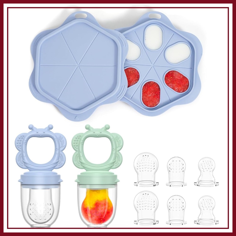 Silicone Baby Fruit Food Feede - مراجعة Silicone Mold Tray وسعره