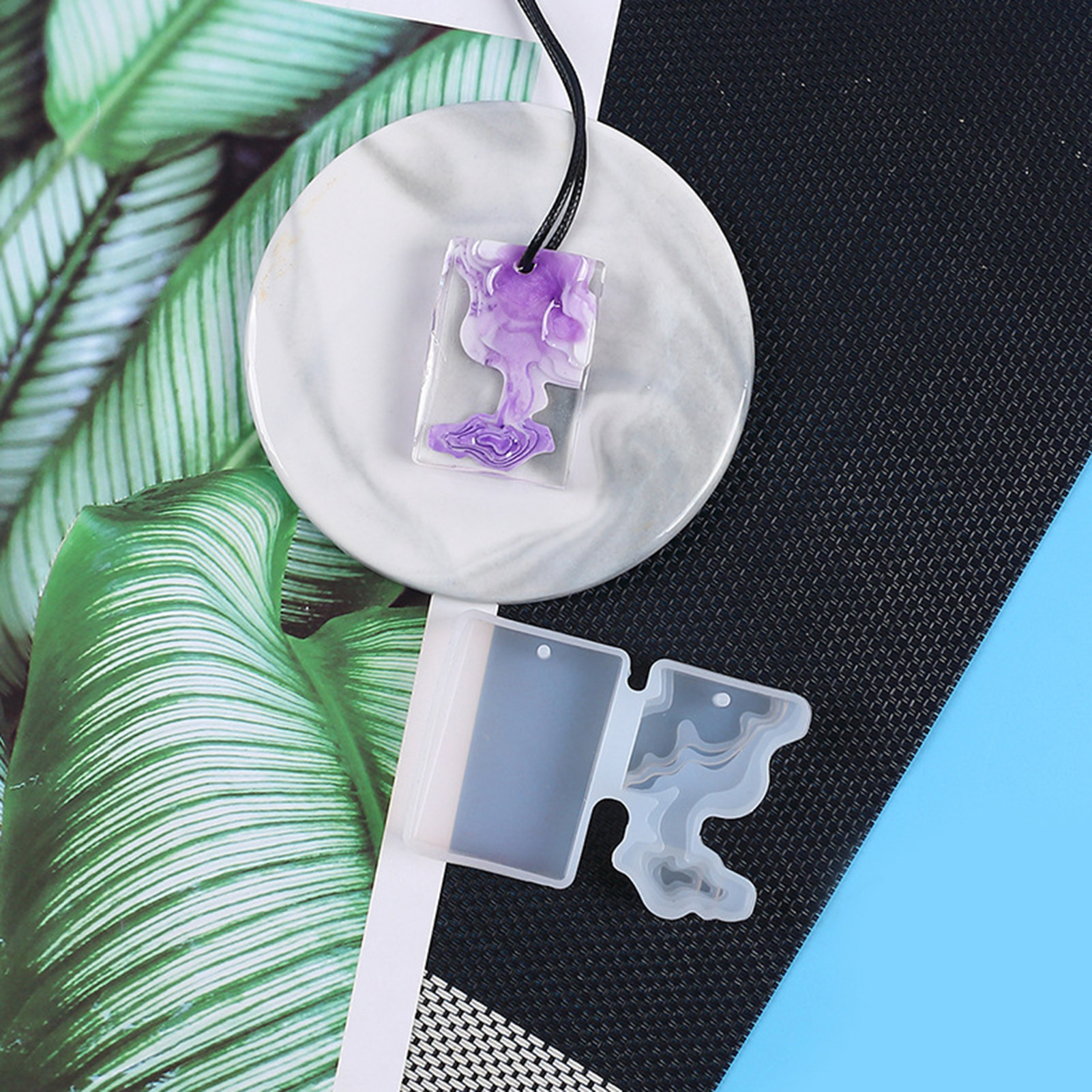 3pcs DIY Crystal Mold Set Roun - مراجعة Geode Mold Silicone وسعره
