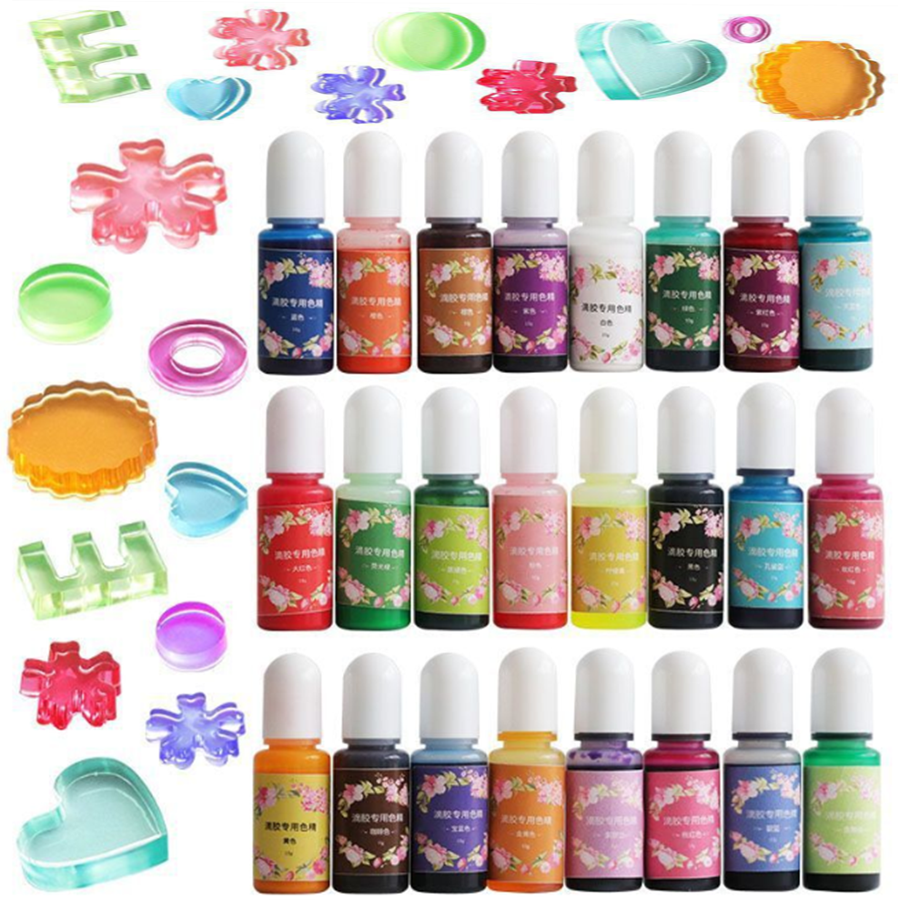 26 Colors 10ml Epoxy Resin Pig - مراجعة Epoxy Uv Resin Kit وسعره