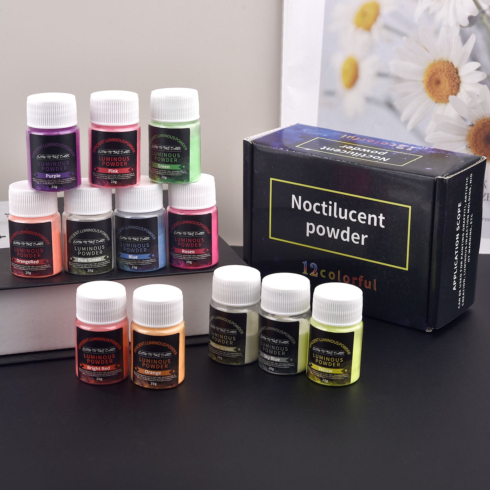 20g Long Lasting Bright Lumino - مراجعة Resin Pigment Set وسعره