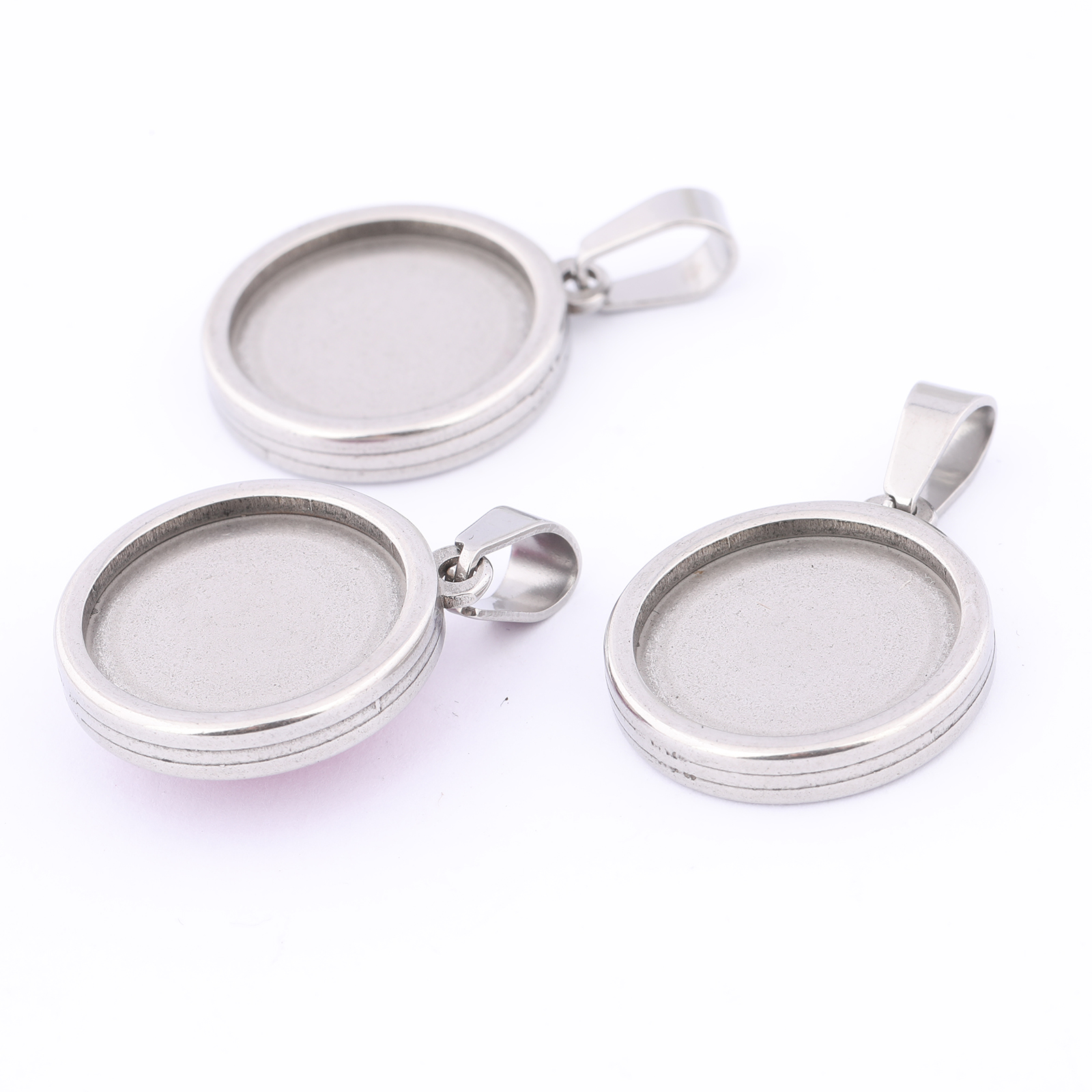 5pcs Stainless Steel Gold Plat - مراجعة Bezels Set Pendant وسعره