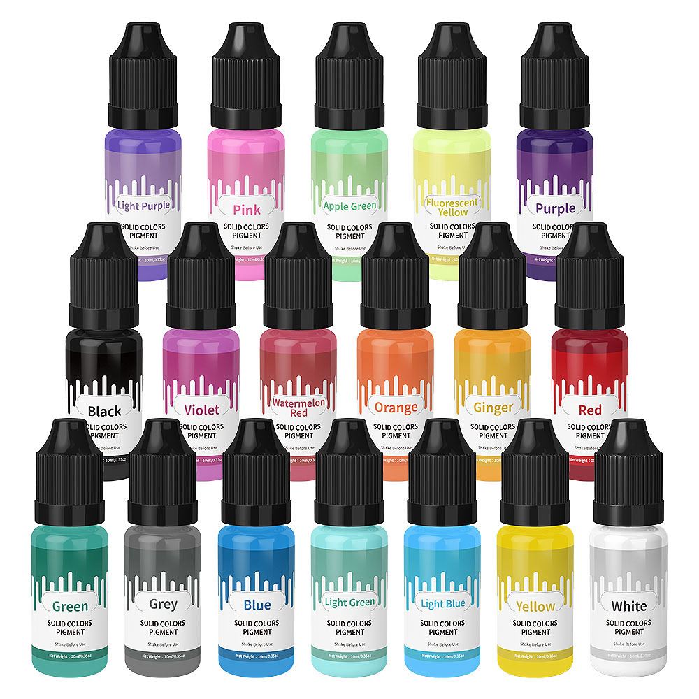 18Colors 10ml Macaron Solid Pa - مراجعة Resin Pigment Set وسعره