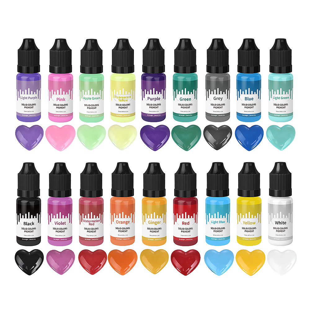 18Colors 10ml Macaron Solid Pa - مراجعة Resin Pigment Set وسعره