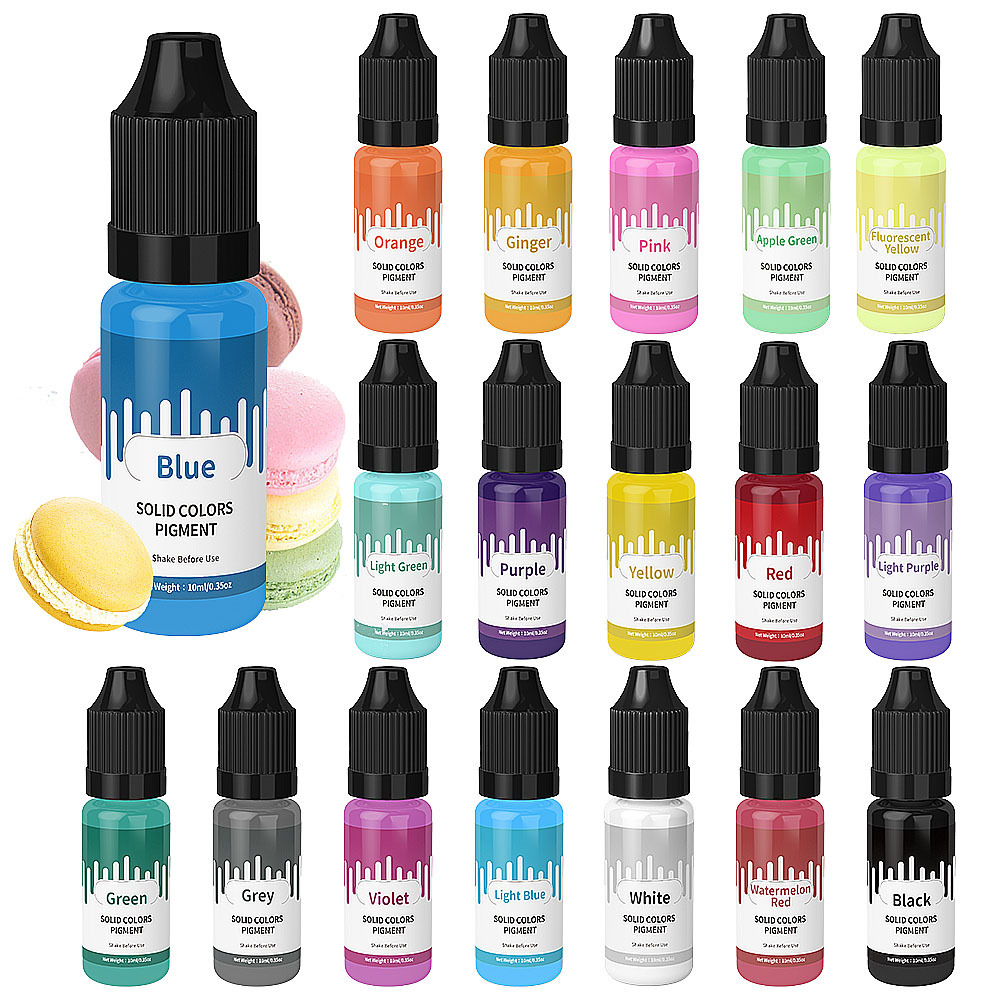 18Colors 10ml Macaron Solid Pa - مراجعة Resin Pigment Set وسعره