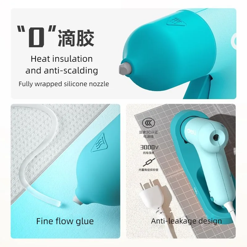 Deli Hot Melt Glue Gun With 7M - مراجعة Heat Gun Small وسعره