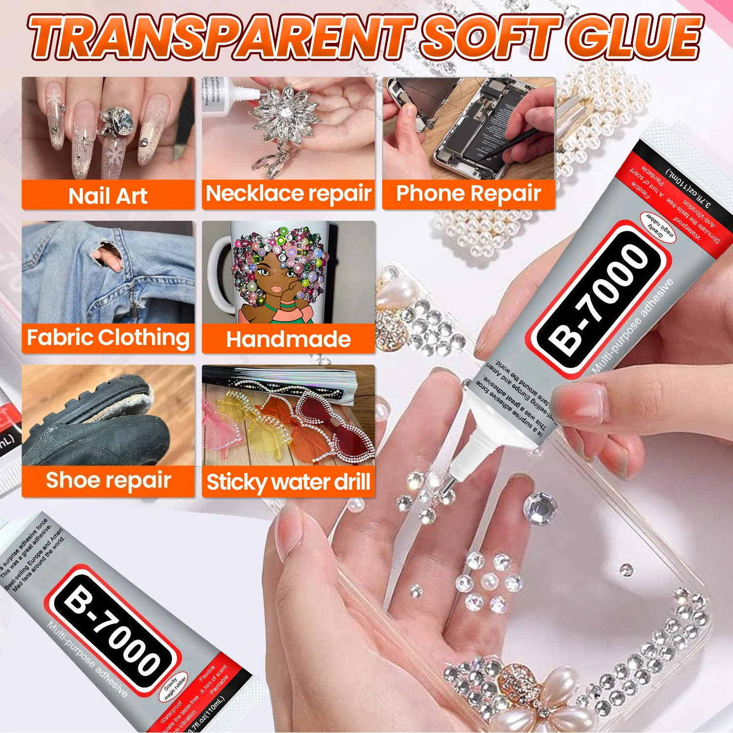 1-10Pcs B-7000 Super Glue Lool - مراجعة Crafting Resin وسعره