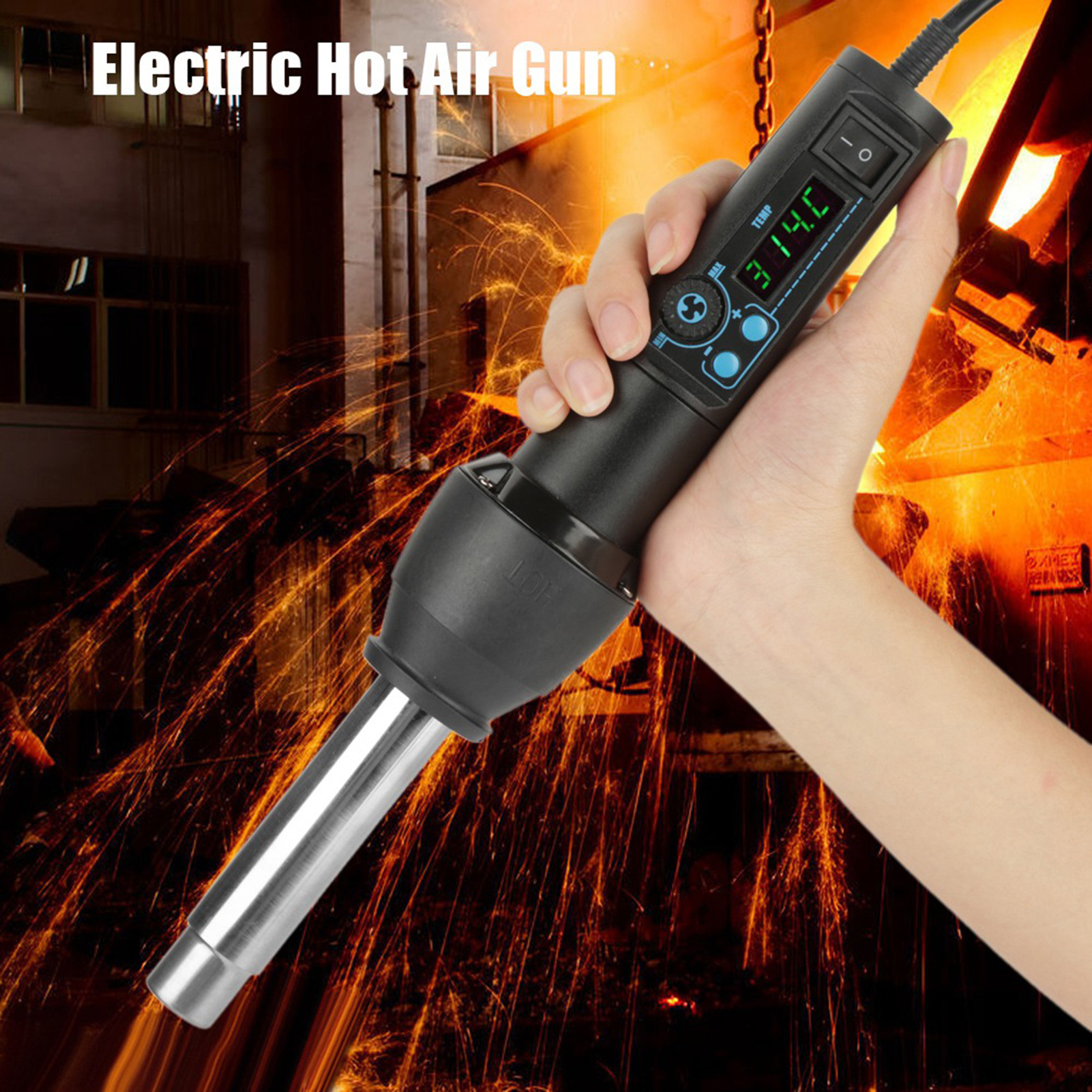 8858‑I / 650W LED Digital Disp - مراجعة Heat Gun Small وسعره