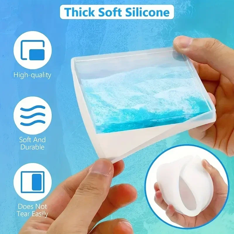 5Pcs/Set DlY Epoxy Resin Cup C - مراجعة Coaster Mold Round وسعره