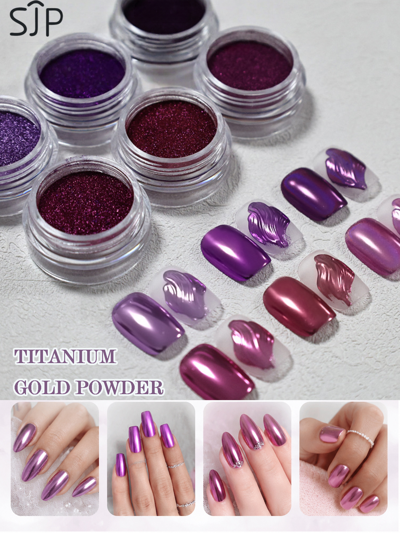6-piece Electric Purple Series - مراجعة Resin Glitter Pack وسعره
