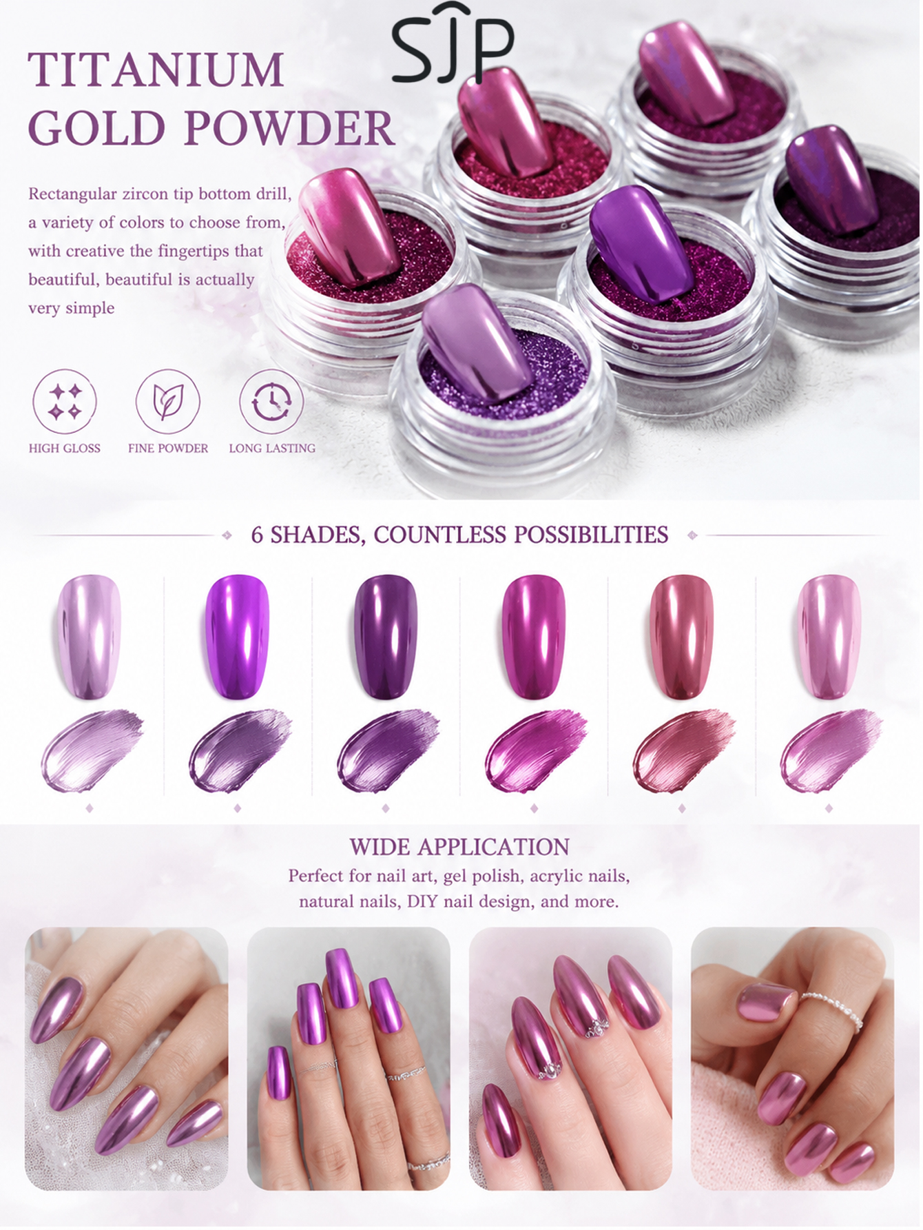 6-piece Electric Purple Series - مراجعة Resin Glitter Pack وسعره