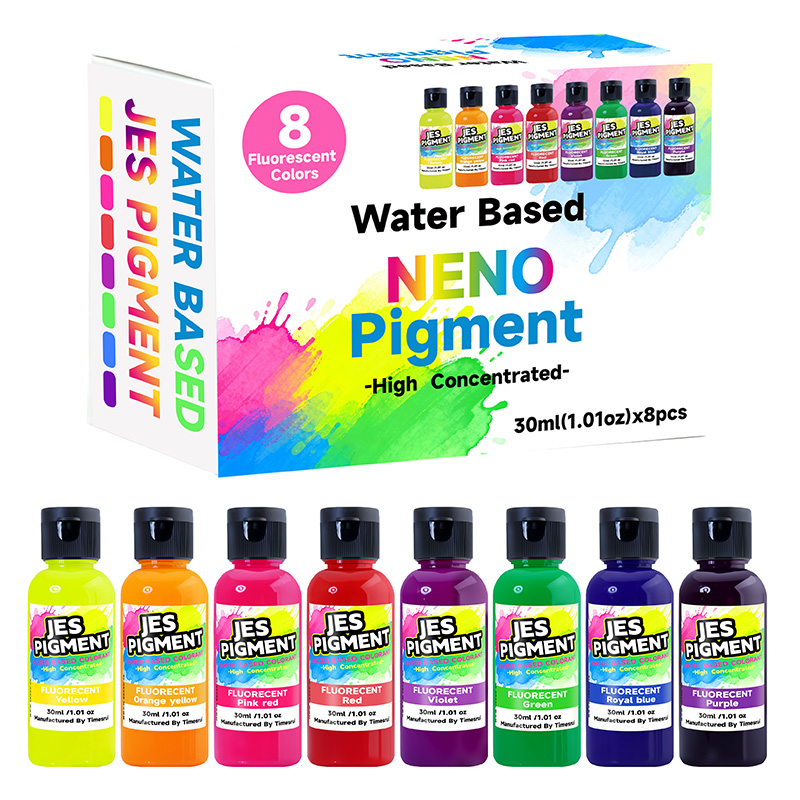 8colors/set fluorescent pigmen - مراجعة Resin Pigment Set وسعره