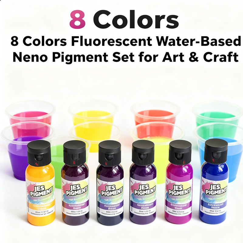 8colors/set fluorescent pigmen - مراجعة Resin Pigment Set وسعره