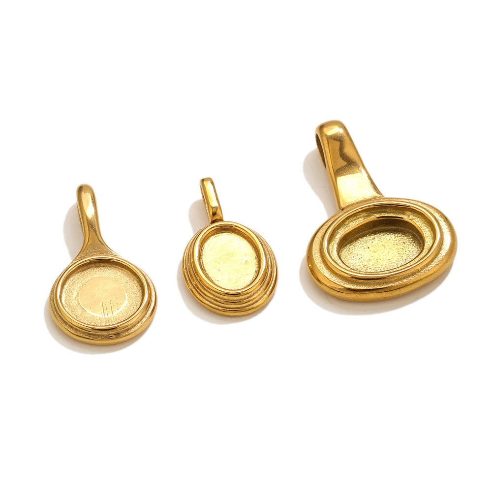 5pcs Stainless Steel Round Ova - مراجعة Resin Craft Supplies وسعره