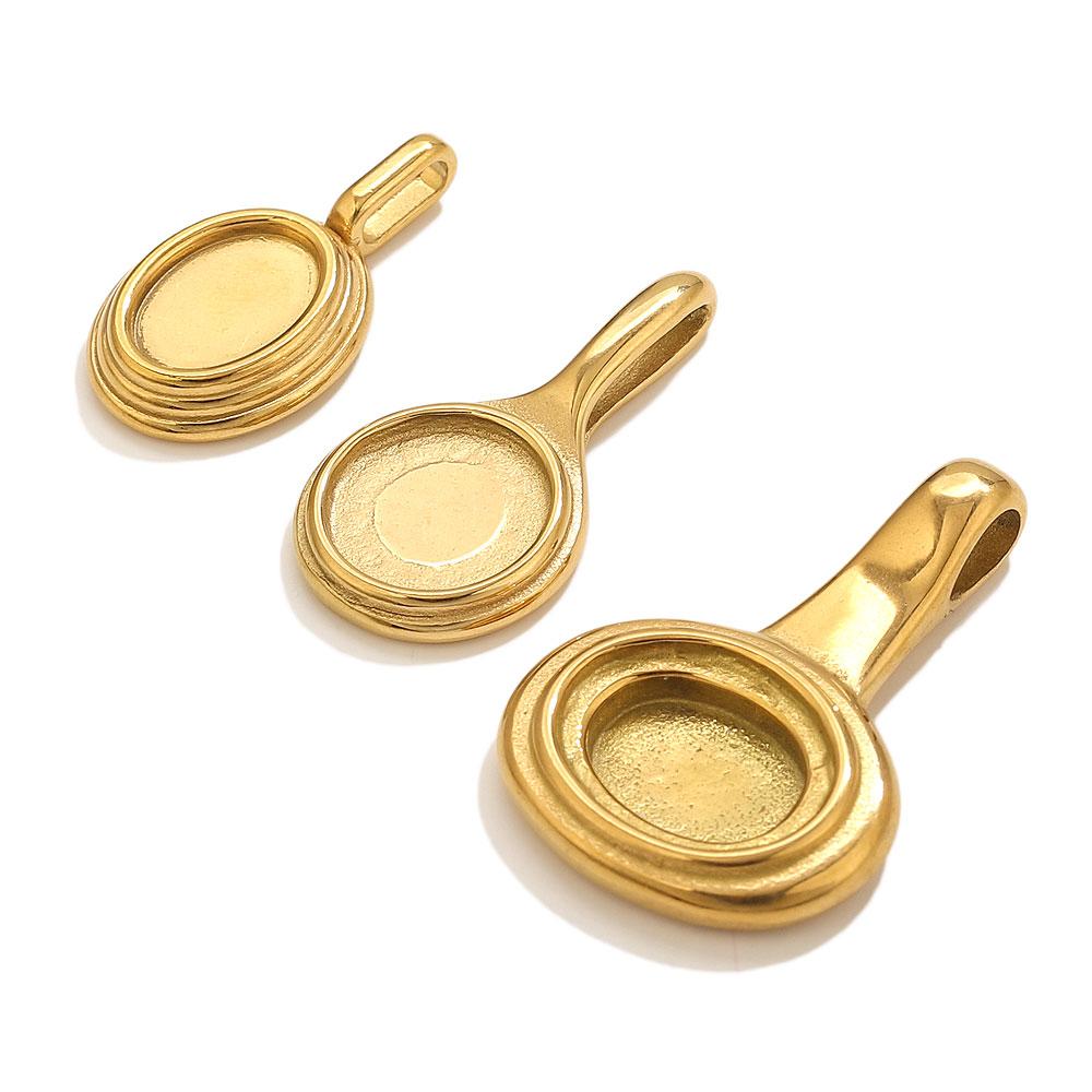 5pcs Stainless Steel Round Ova - مراجعة Resin Craft Supplies وسعره