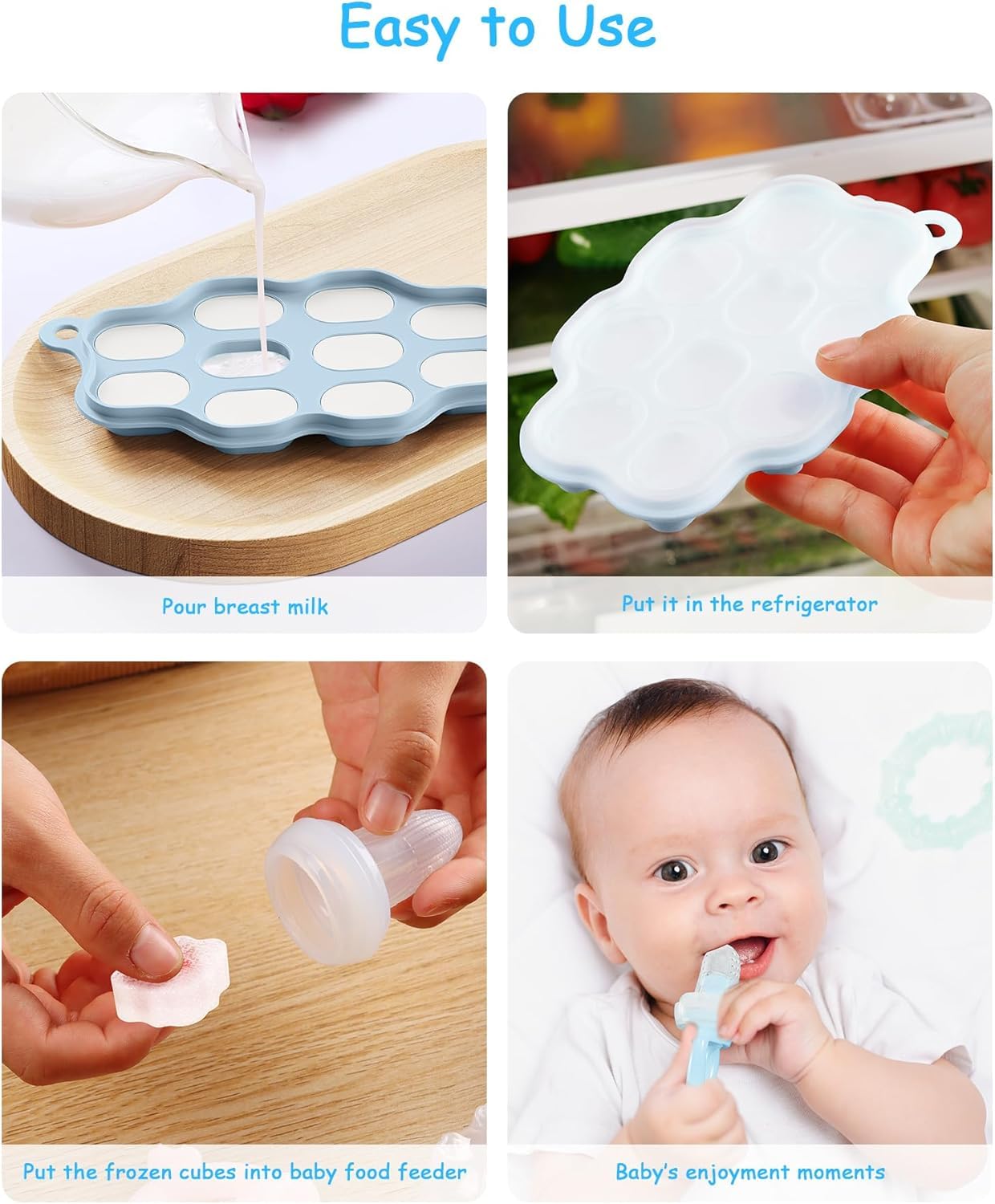2-Pack Silicone Baby Food Free - مراجعة Silicone Mold Tray وسعره