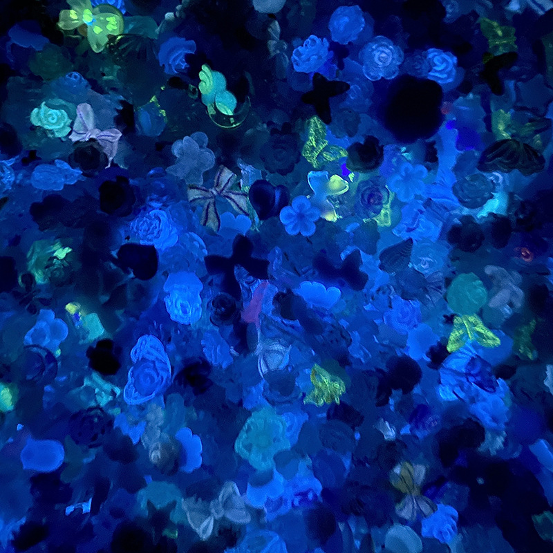 50pcs/pack Luminous Light Resi - مراجعة Resin Glitter Pack وسعره