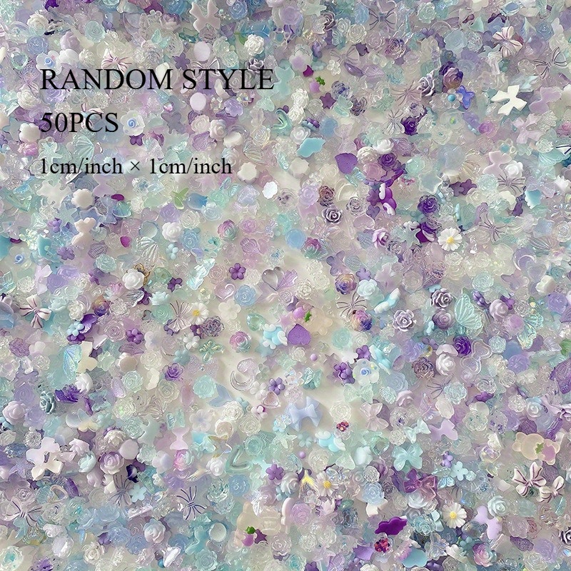 50pcs/pack Luminous Light Resi - مراجعة Resin Glitter Pack وسعره