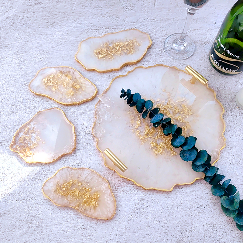 DM272 Resin GoGo Irregular Sha - مراجعة Geode Mold Silicone وسعره