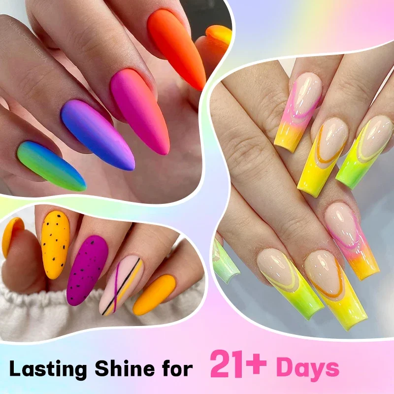 6Pcs/Set 10ML Gel Nail Polish  - مراجعة Resin Glitter Pack وسعره