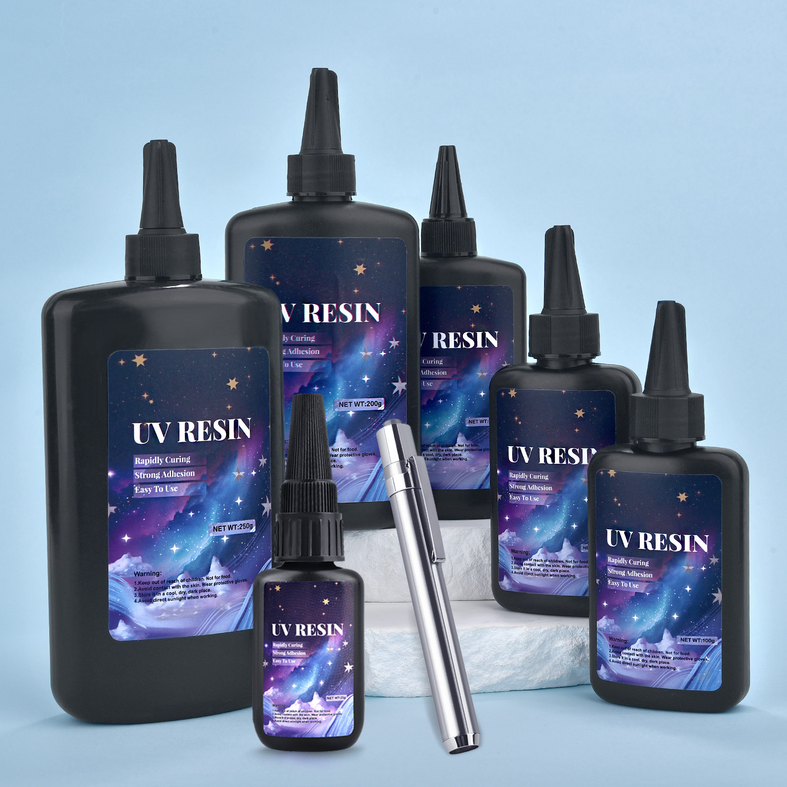 25/50/100/120/200/250g UV Fix  - مراجعة Epoxy Uv Resin Kit وسعره