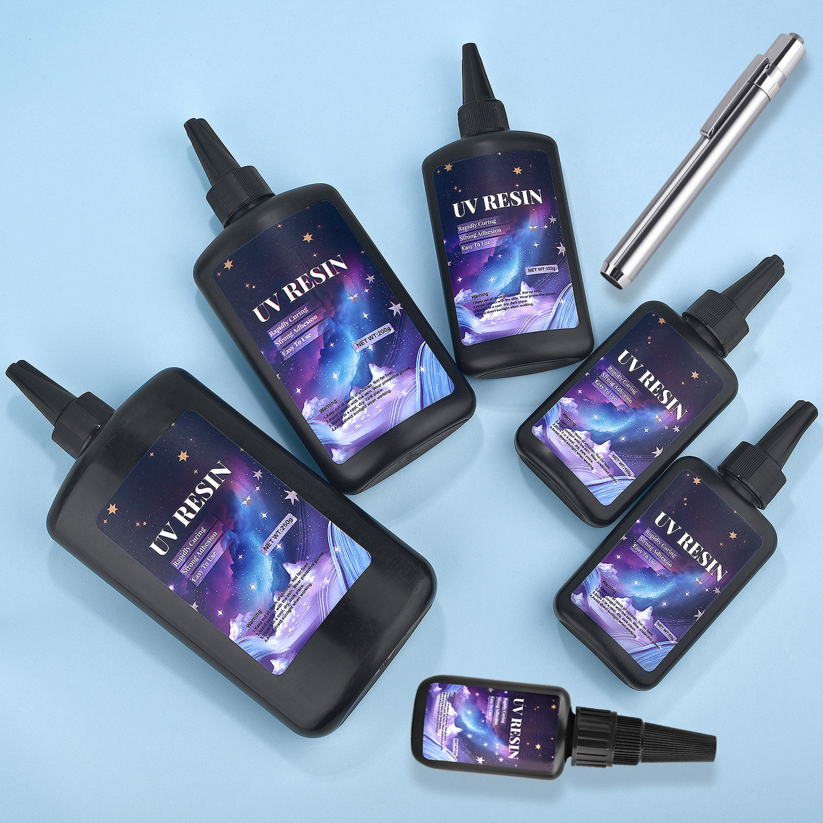 25/50/100/120/200/250g UV Fix  - مراجعة Epoxy Uv Resin Kit وسعره