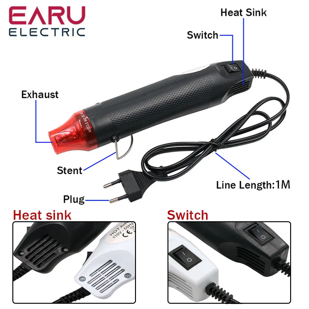 300W Mini Hot Air Gun Handheld - مراجعة Heat Gun Small وسعره