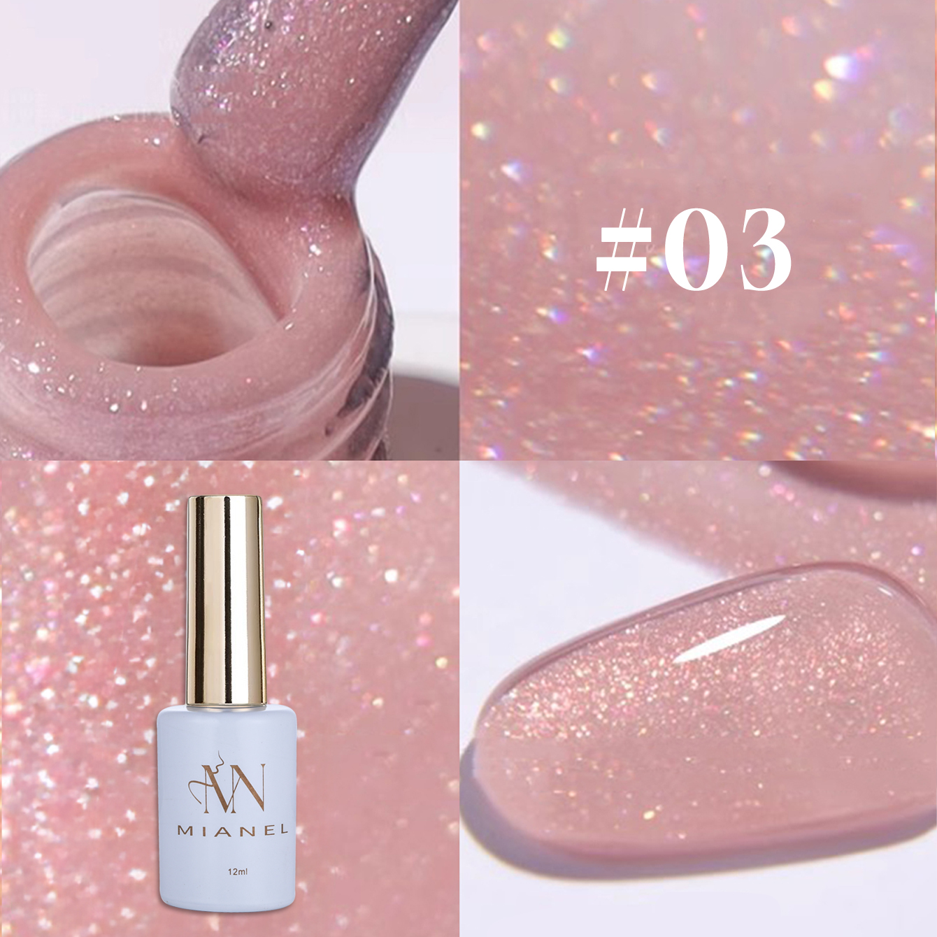 MIANEL 12ML 1PCS Fugitive Whit - مراجعة Resin Glitter Pack وسعره