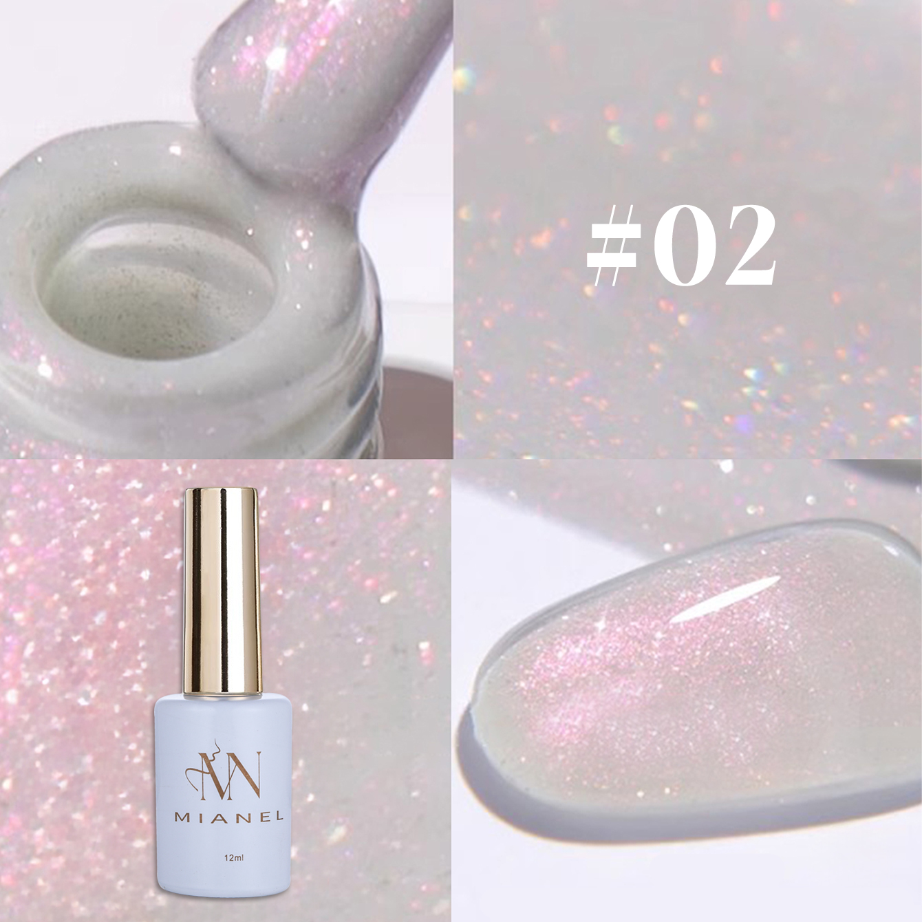 MIANEL 12ML 1PCS Fugitive Whit - مراجعة Resin Glitter Pack وسعره