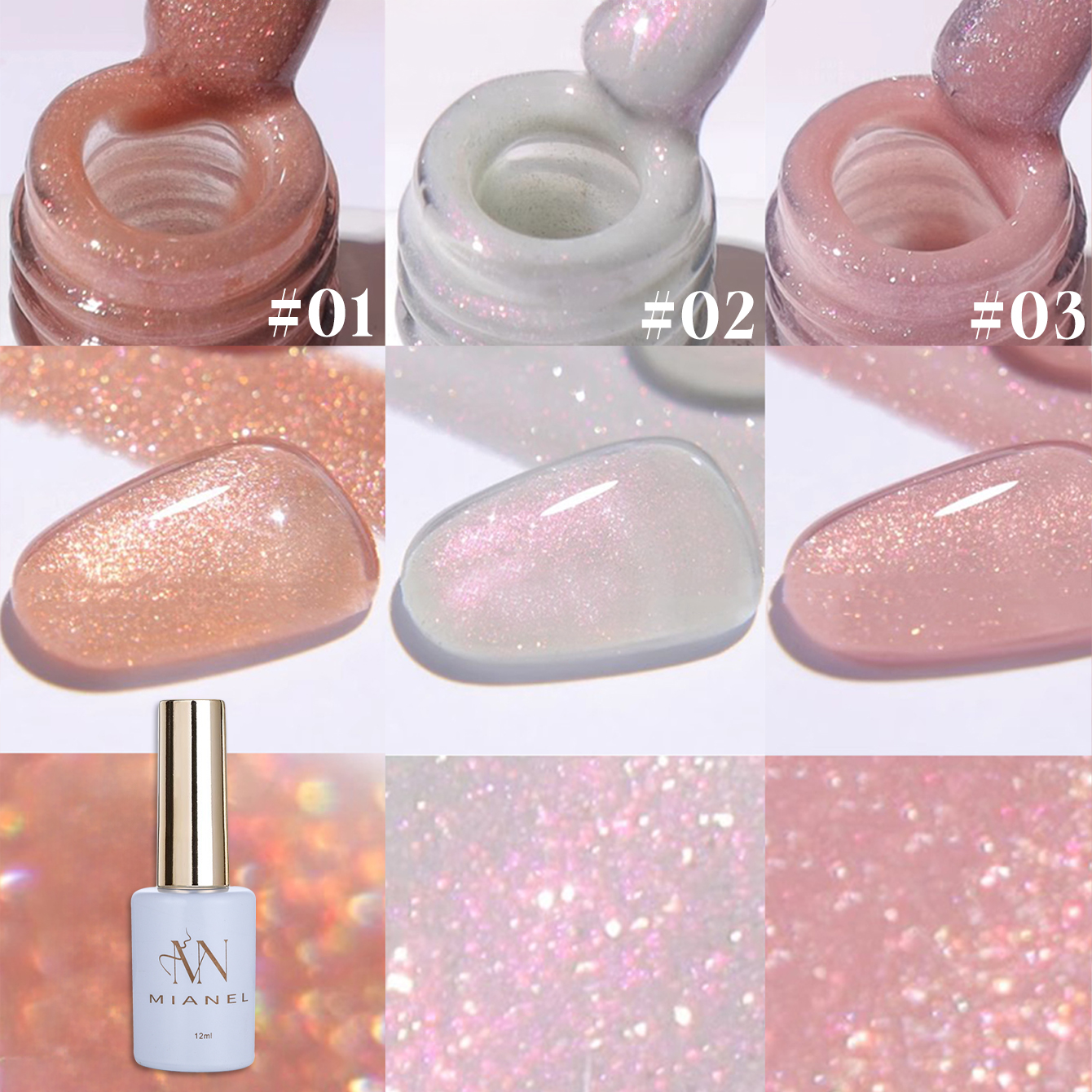 MIANEL 12ML 1PCS Fugitive Whit - مراجعة Resin Glitter Pack وسعره