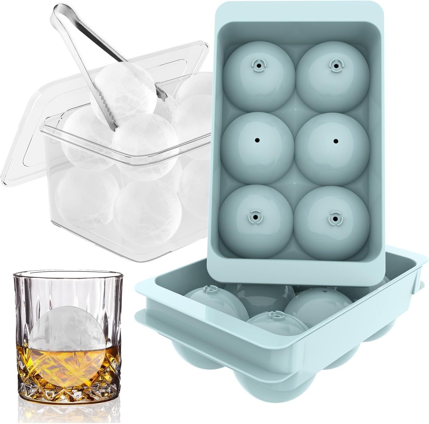 Large Round Ice Cube Trays for - مراجعة Coaster Mold Round وسعره