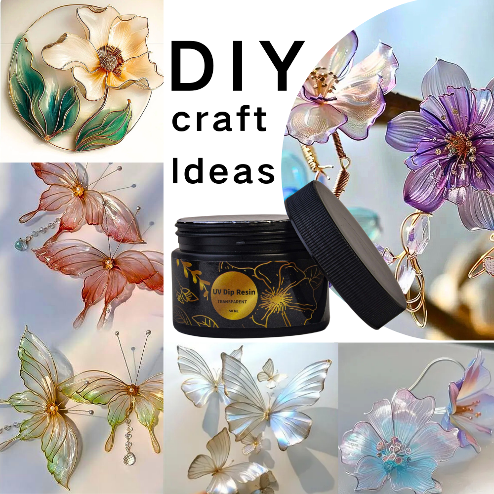 UV DIP Resin Glue Set 50/100ml - مراجعة Resin Jewelry Kit وسعره