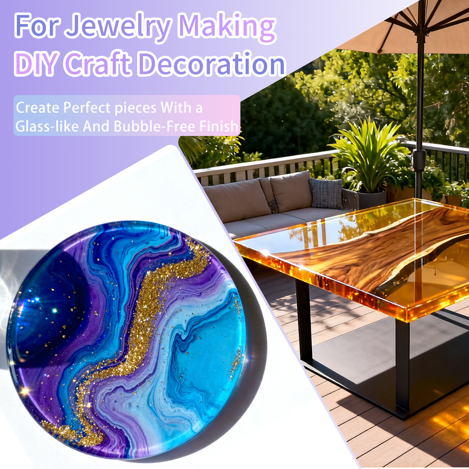 200g UV Resin Crystal Clear Ha - مراجعة Epoxy Uv Resin Kit وسعره