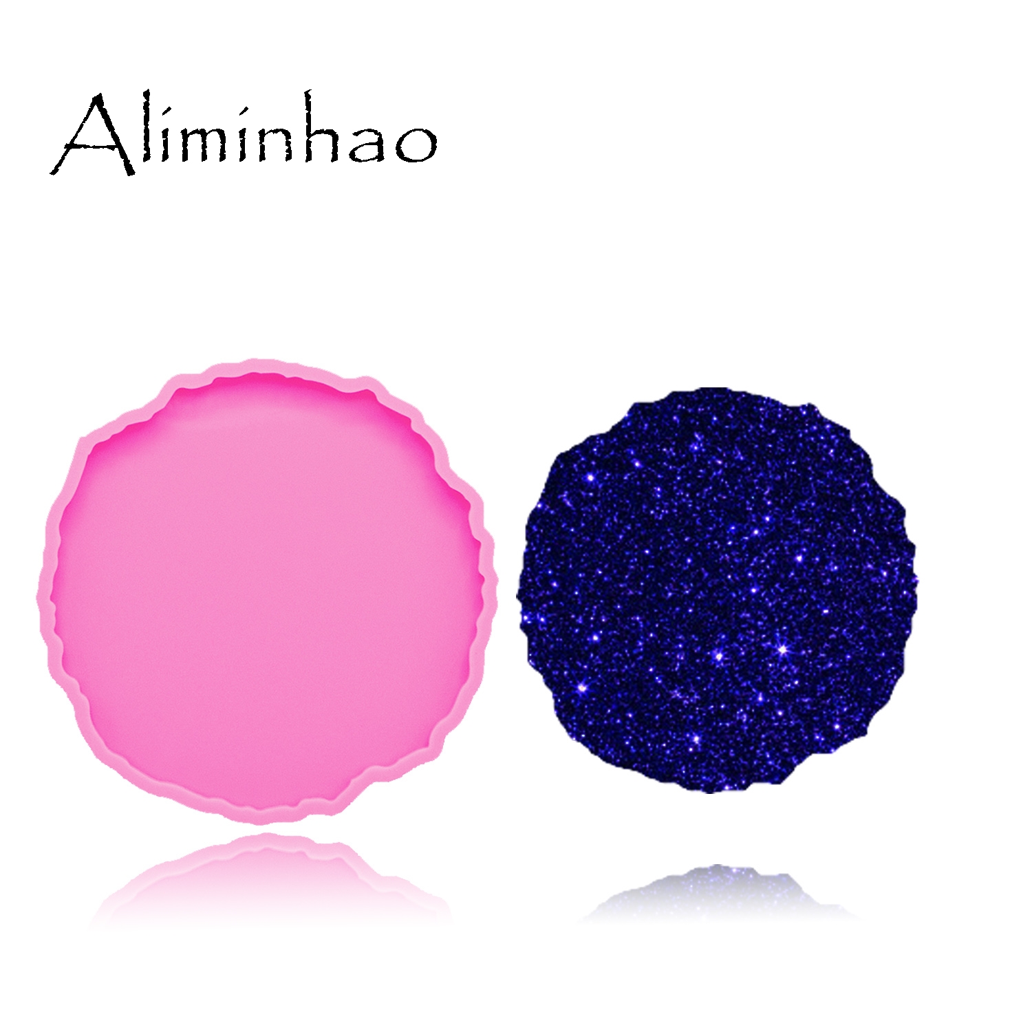 DY0278 Shiny High quality roun - مراجعة Geode Mold Silicone وسعره