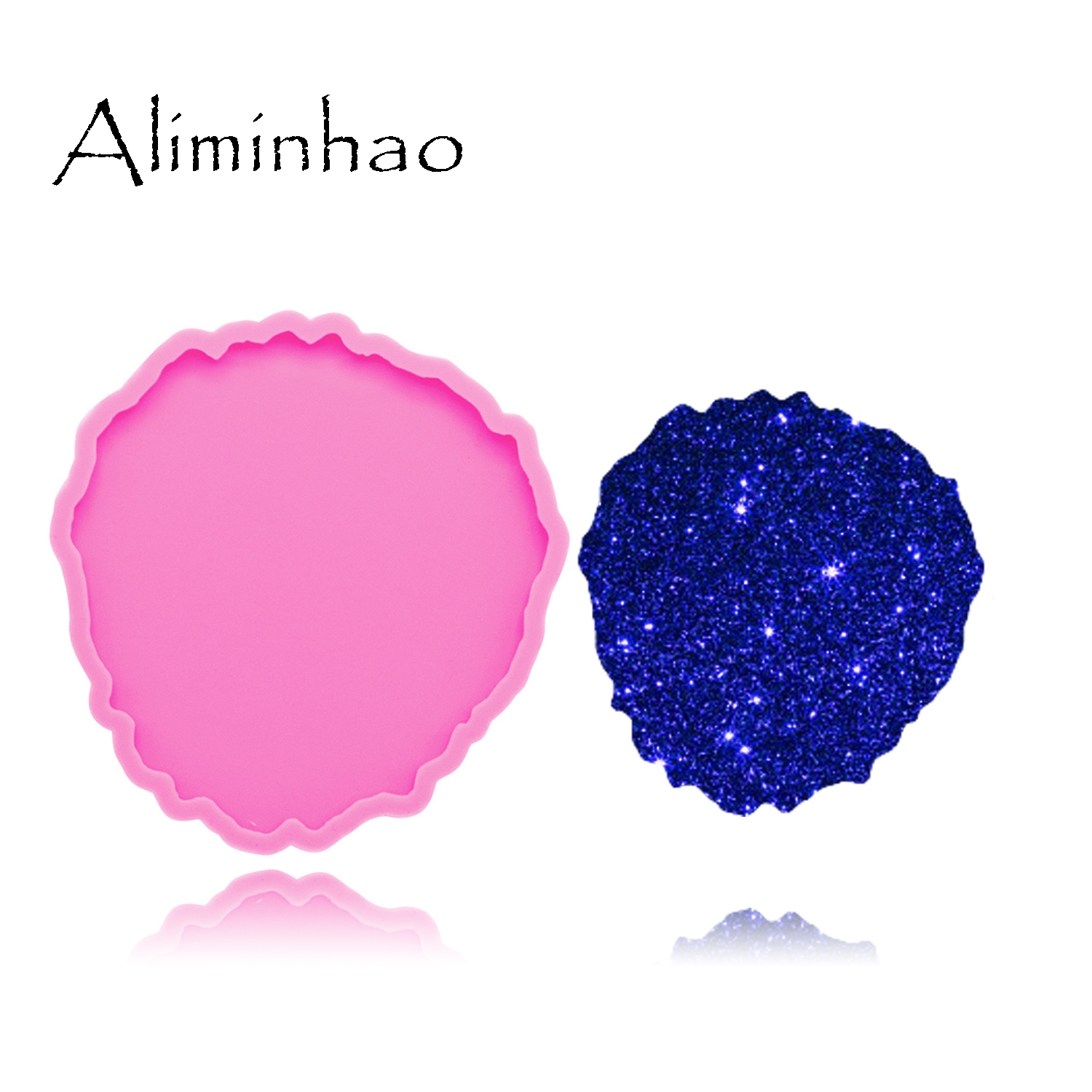 DY0278 Shiny High quality roun - مراجعة Geode Mold Silicone وسعره