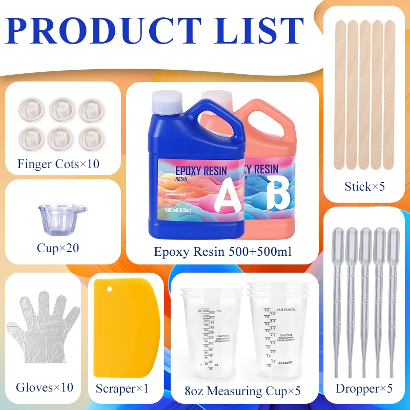Easy Mixing Epoxy Resin Kit Cr - مراجعة Epoxy Uv Resin Kit وسعره