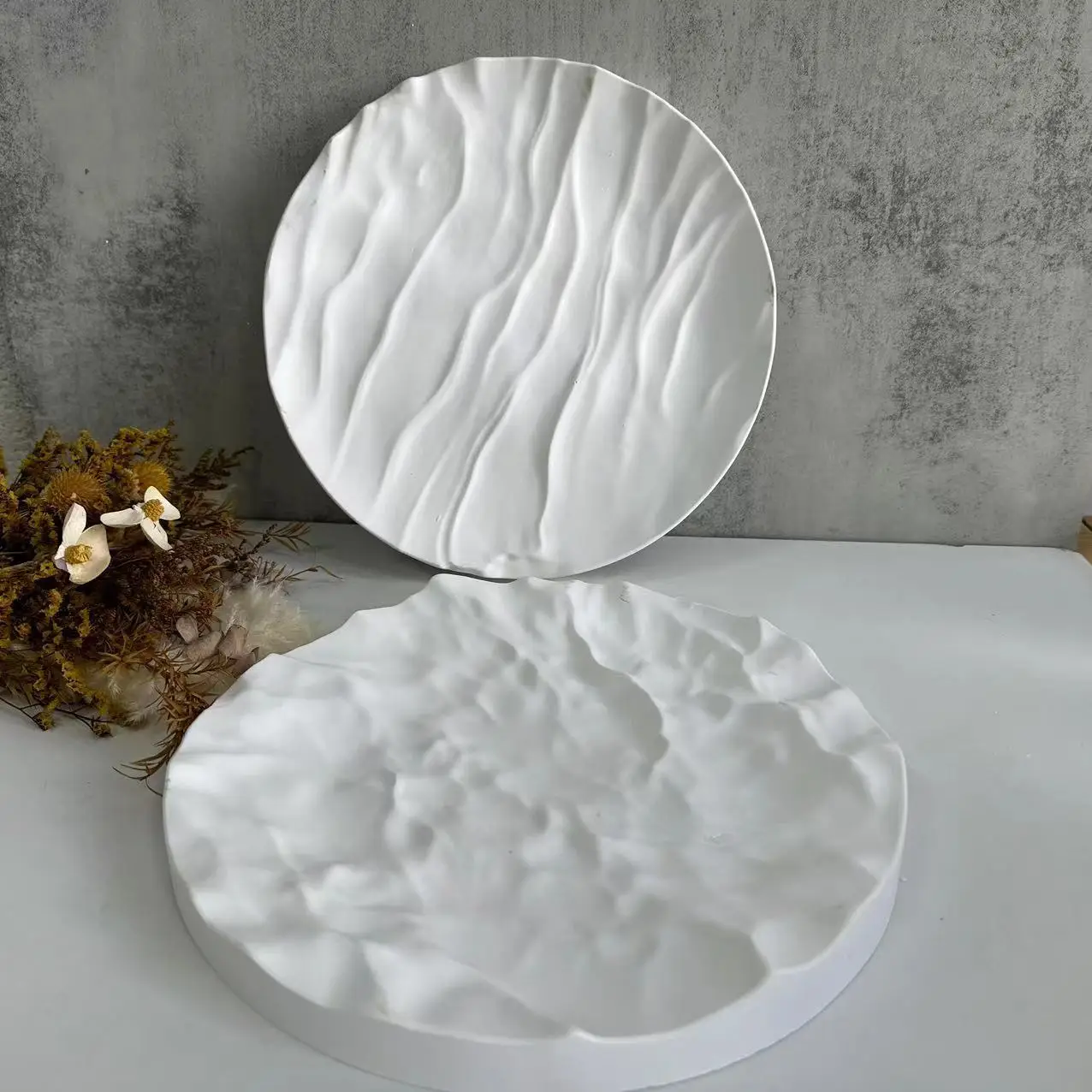 Irregular Ocean Waves Large Ro - مراجعة Coaster Mold Round وسعره